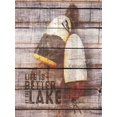 thumbnail image 3 of Gango Home Decor Lodge Home is Where the Boat is Docked & Life is Better at the Lake by Misty Michelle (Ready to Hang); Two 12x16in White Framed Prints, 3 of 5