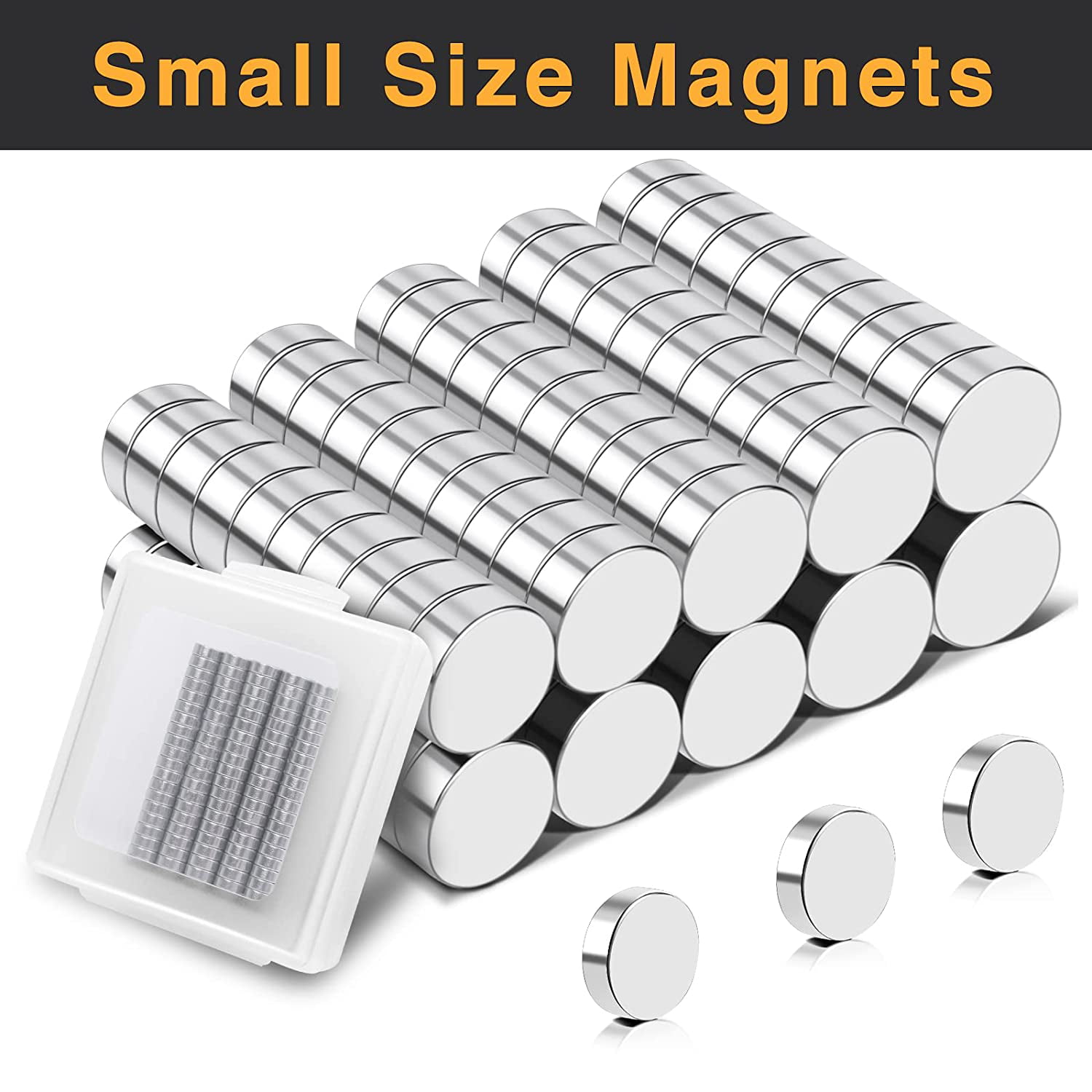 DIYMAG Small Strong Magnets, 6 Different Size, 255Pcs Rare Earth Magnets  for Crafts, Heavy Duty Neodymium Magnets Round Refrigerator Magnets for  Whiteboard, Billboard in Home, Kitchen, Office, School 