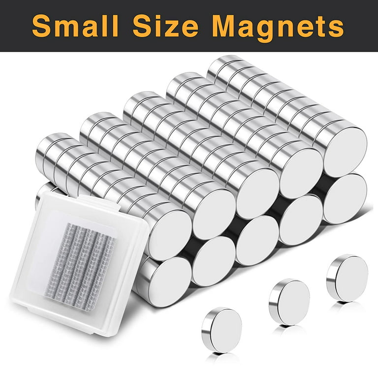 DIYMAG 45Pcs Refrigerator Magnets, Small Round Rare Earth Magnets for Crafts,  Small Strong Neodymium Magnets for Whiteboard, Fridge, Billboard, Hobbies  in Home, Kitchen, Office and School: : Industrial & Scientific