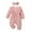 Color1, variant on Darzheoy Baby Infant Rompers Lace Knitted Summer Loose Cute Jumpsuits Round Neck Bow Solid Color Long Sleeve Crawling Pajamas Clothes ,Size 0-12 Months