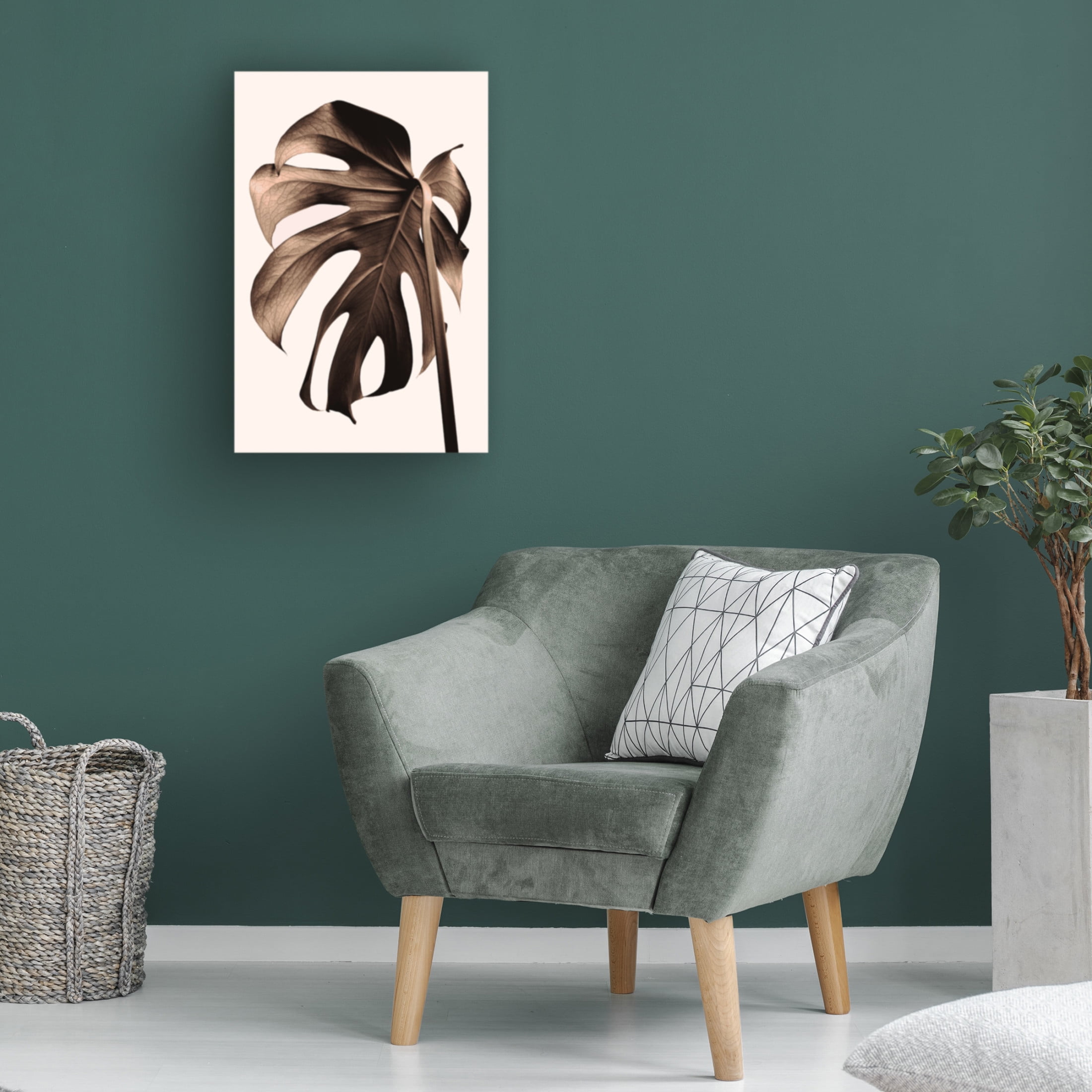 Trademark Fine Art Pictufy Studio III Monstera Gold Canvas Wall Art