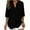 Black—Blouses, variant on 3/4 Sleeve Tops for Women Casual V Neck Linen Shirts Loose Fit Flounce Sleeves Blouses Fashion Lightweight Tunic Top Khaki S