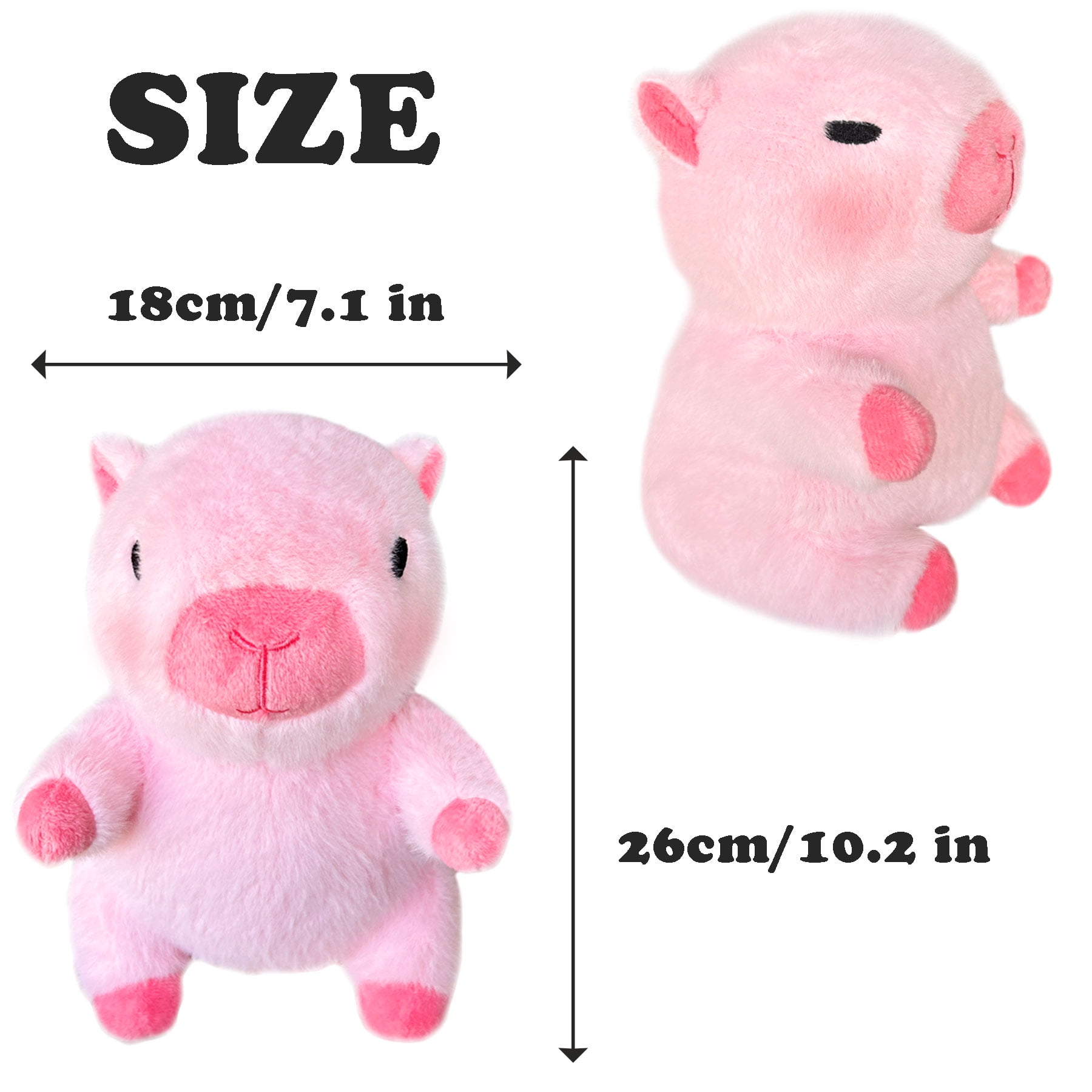 Capybara Plush with  Clothes & Accessories, Dress Up Capybara Stuffed Animal plush toys , 10.2 in Cute Plushies for Girl/Boy Birthday or Christmas Gift