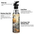 thumbnail image 3 of Sports Bottle，Cute Pumpkin Knight10.8"×2.8"The Inside of The Kettle Is Made of Food Grade 304 Stainless Steel, 3 of 6