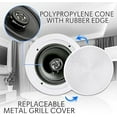 thumbnail image 2 of Pyle Pair 6.5” Bluetooth Flush Mount In-wall In-ceiling 2 (PDICBT652RD) -Way Universal Home Speaker System Spring Loaded Quick Connections Polypropylene Cone Polymer Tweeter Stereo Sound 200 Watts, 2 of 3
