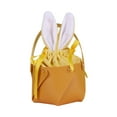 thumbnail image 2 of Bolsas de conejito de Pascua, bolsas de golosinas de conejito de Pascua, bolsas de regalo con cordón, regalos de Pascua Amarillo, 2 of 8