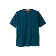 Boulder Creek By Kingsize Men's Big & Tall Heavyweight Pocket V-Neck Tee