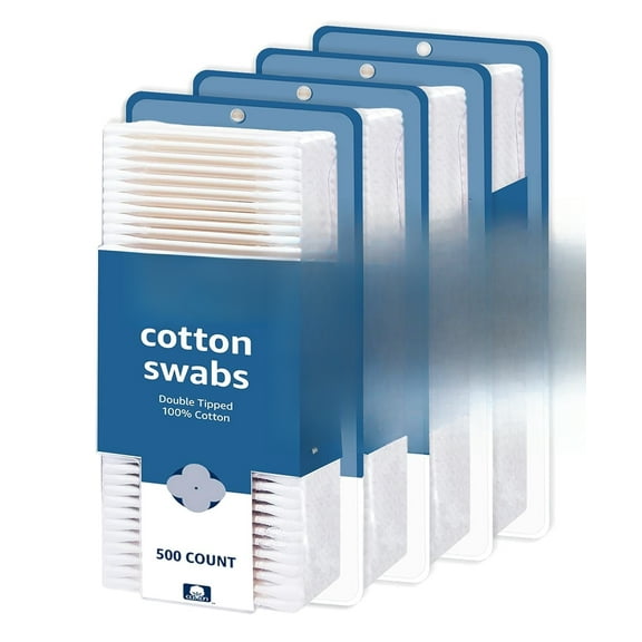 Cotton Swabs for Personal Hygiene and Baby Care, 500 Count, 1 Pack