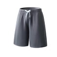 thumbnail image 3 of Qiyinn Mens Lounge Sweat Shorts, Casual Elastic Waist Gym Workout Shorts with Drawstring, 3 of 4