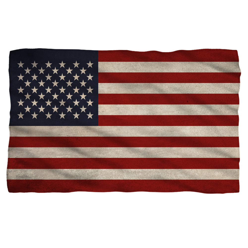 Old American Flag Fleece Blanket - Walmart.com - Walmart.com