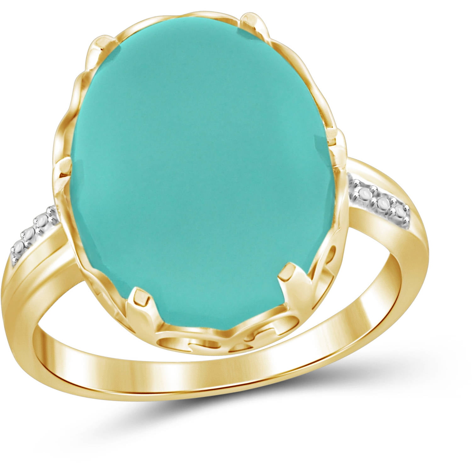 JewelersClub 9-3 4 Carat T.G.W. Chalcedony 14kt Gold over Silver Fashion Ring by JewelersClub