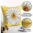 thumbnail image 4 of Spring Daisy Pillow Covers 18x18 Set of 2 Cute Floral Yellow Summer Outdoor Decorative Throw Pillows Farmhouse Flower Pillowcases Linen Cushion Case Decor for Home Sofa Couch Bed, 4 of 7