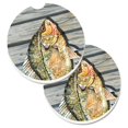 thumbnail image 1 of Croppie Poisson sur Quai Lot de 2 Tasses Porte-Auto Sous-Verre, 1 of 1