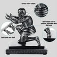 thumbnail image 3 of Knight Pen Holder with 2 Pens Resin Desk Organizers and Accessories Funny Executive Pen Stand Fancy Cool Office Gadgets Cool Desk Decorations for Men Home Supplies(Classic,Iron), 3 of 10