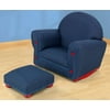 KidKraft Denim Child Rocker with Ottoman - 18621