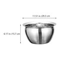 thumbnail image 3 of Shisuyan 1 Pce Bol de Rangement en Acier Inoxydable Bassine d'Assaisonnement de Cuisine Bol Multifonction, 3 of 8