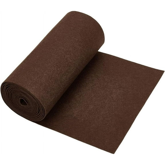 118x9.4inch Felt Fabric Roll Coconut Brown Polyester Felt Fabric Premium Felt Roll Felt for Felt Table Mats DIY Craftwork Sewing and Patchwork 2mm Thick 1pc DIY