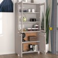 thumbnail image 5 of vidaXL Highboard HAMAR Solid Wood Pine White, 5 of 5