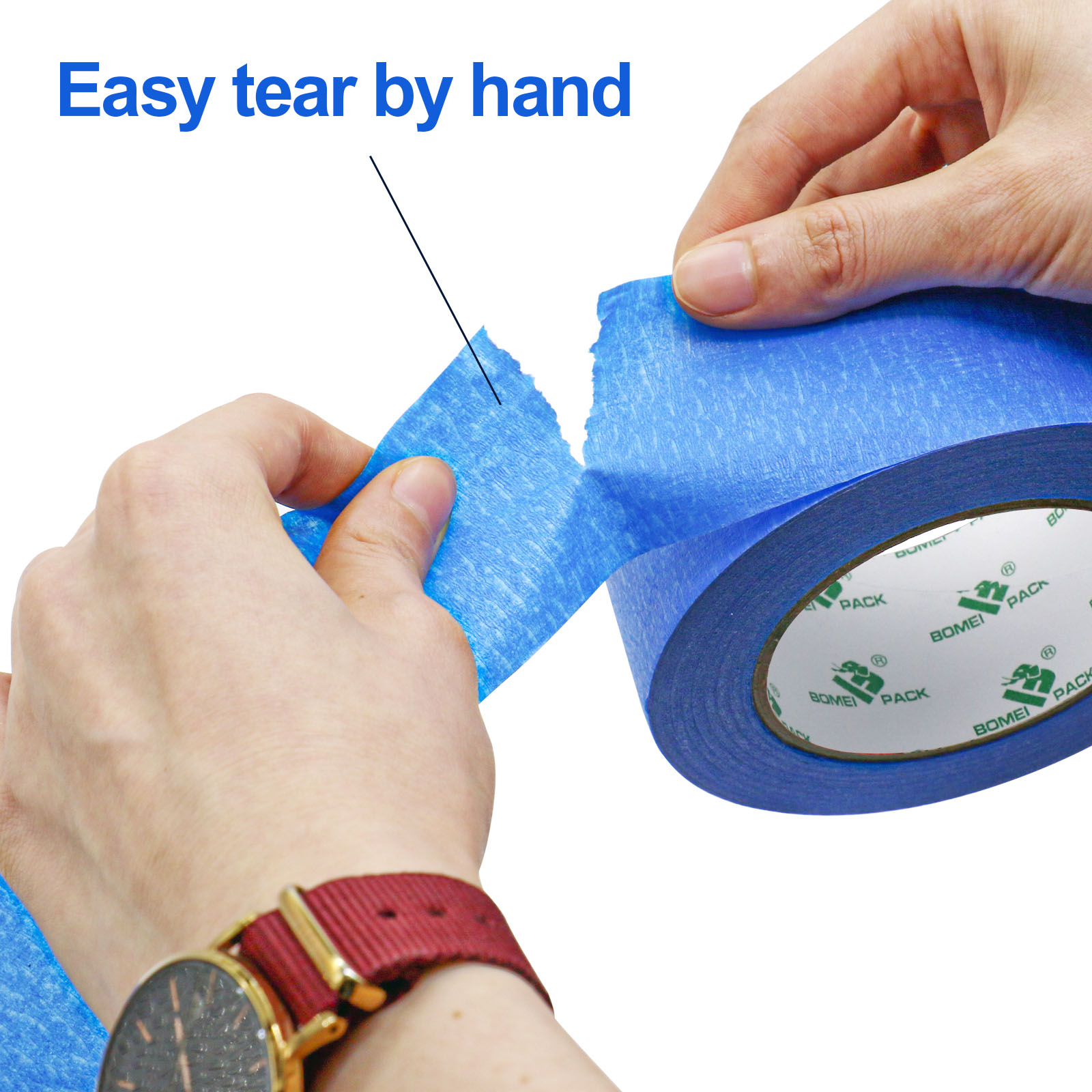 Bomei Pack Blue Painter's Tape, 3-Pack 2" x 55 Yard photo 5