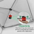 thumbnail image 5 of LAZY BUDDY 13x13FT Pop up Gazebo with Nettings, Outdoor Canopy Tent Folding Instant Shelter for Patio, Backyard, Lawn, Garden, Deck, 5 of 9