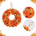 thumbnail image 5 of EUDIDV Halloween Decorations Simulation Decoration Wreath Wrapped Cloth Thanksgiving Pumpkin Decoration Sale Clearance, 5 of 6