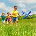 thumbnail image 1 of Avión planeador con luz LED, modelo de avión, juguete manual, planeador de espuma para lanzar, con dos modos de vuelo, regalo para niños, 1 of 8