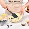 thumbnail image 4 of U-Taste 11.38in Silicone Large Spatula, 480°F High Heat Resistant BPA-Free Food Grade Kitchen Cooking Baking Mixing One Piece Seamless Flexible Rubber Bowl Scraper for Nonstick Cookware (Black), 4 of 8