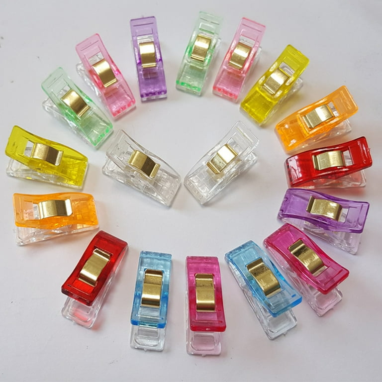 120 Pcs Random Color Sewing Clips for Fabric, Mini Clips for