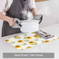 thumbnail image 6 of Placemat Set of 4 Yellow Sunflowers Placemats for Dining Table Spring Idyllic Washable Table Mats for Kitchen and Party Decor Indoor & Outdoor Use, 6 of 8