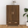 thumbnail image 1 of vidaXL Highboard Brown Oak 70x31x115 cm Engineered Wood, 1 of 5