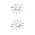 thumbnail image 2 of serony 12 Pcs Miniature Plates Realistic Elegant Appearance Fork Exquisite Tableware Model Minihouse Accessories Meaningful Gift A-silver 2Set, 2 of 6