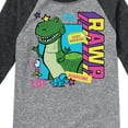 thumbnail image 3 of Toy Story 4 - Rex Graphic - Toddler & Youth Raglan Graphic T-Shirt, 3 of 5