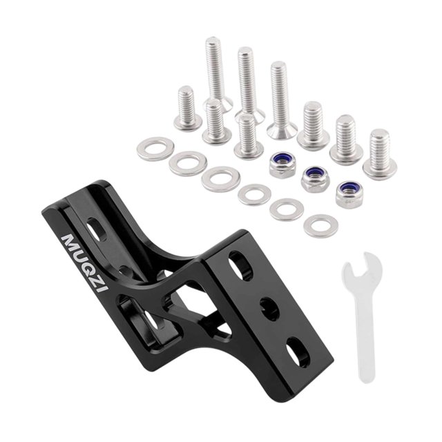 Convertidor de luz frontal para bicicleta plegable, bricolaje, modificado, resistente, multiusos, soporte para bolsa delantera, soporte r para Negro