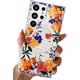 thumbnail image 3 of Funda transparente para Samsung Galaxy S22 Ultra compatible con Magsafe, bonito diseño de flores vibrantes para mujeres y niñas, [parte trasera dura + parachoques de TPU suave] funda delgada de 6,8 pu, 3 of 5