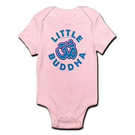 CafePress - Little Buddha Yoga Symbol Baby Rompers Blue - Baby Light Bodysuit