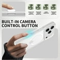 thumbnail image 3 of Magnetic for iPhone 17 Case, Compatible with MagSafe, Drop Protection Ultra Slim Translucent Matte Shockproof Lightweight Phone Case, with Sensitive Camera Control Capture Button, Clear, 3 of 6