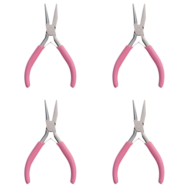 4X Rond Concave Pince Fil Boucle Pince Mini Pince Outils de Pliage de Fil de Précision pour Bricolage Bijoux Faire des Projets de Passe-Temps