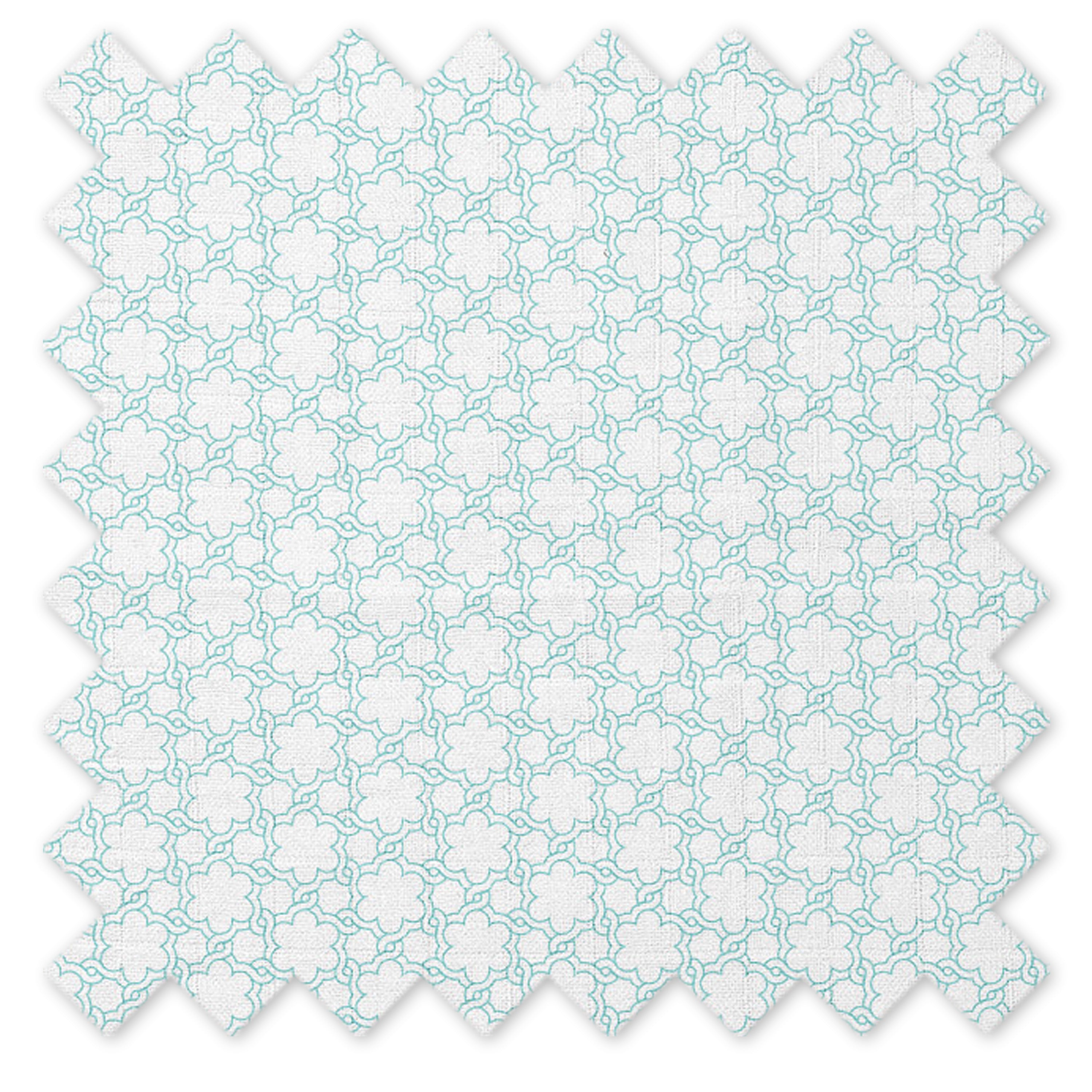 Floral Aqua Quilted Muslin Changing Pad Cover