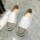 thumbnail image 5 of Zapatillas sin cordones a la moda para mujer, zapatos informales planos con plataforma brillante y diamantes de imitación para mujer Wmkox8yii  nm10728, 5 of 7