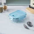 thumbnail image 6 of Glass Bento Box Food Storage Container | Microwave | Thermal Shock Resistant | Fresh-keeping Heated Lunch Organizer | Dishwasher | 1 Pack | Easy Clean, 6 of 6