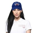 thumbnail image 2 of DALIX Lacrosse Mom Hat Women's Baseball Caps Unstructured Dad Hats in Royal Blue, 2 of 7