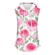 thumbnail image 4 of Tops de Ajuste Suelto para las Mujeres con Capucha Impresa Floral sin Mangas, Ligero Poliéster Casual Y Uso Diario, 4 of 5