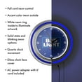 thumbnail image 3 of Bud Light Blue Retro Neon Analog Wall Clock with Pull Chain, 3 of 4