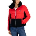 thumbnail image 2 of Tommy Hilfiger Womens Faux Fur Trim Colorblock Puffer Jacket, 2 of 3