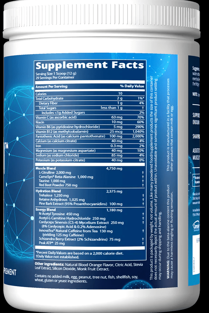 Driven Preworkout Blood Orange MRM (Metabolic Response Modifiers) 350 g Powder