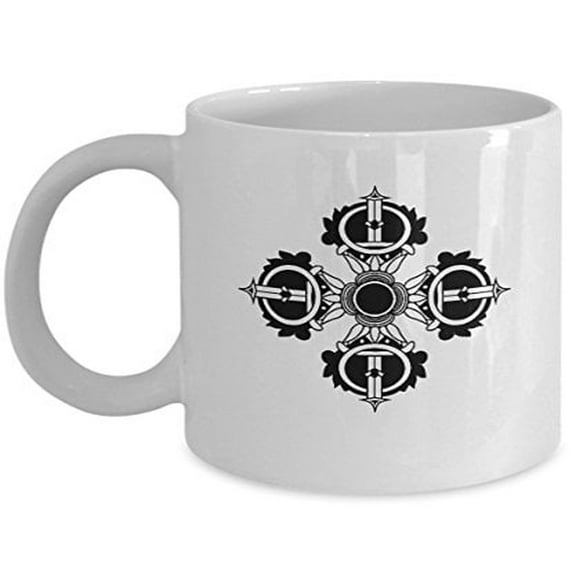 Buddha 11 oz Coffee Mug - Symbolic Gifts White Ceramic
