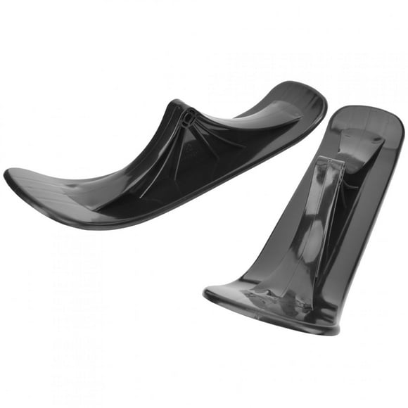 Children Ski Sleigh, 2 Modes Black Sleigh Accessories 1 Pair of Ski Board Sled, for Children Gift Winter Scooter Parts