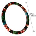 thumbnail image 4 of Christmas Crutches 14.5 Inch Printing PVC Leather Car Wheel Cover Steering Wheel Covers Auto Accessories, 4 of 6
