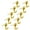 Gold, variant on Tizuqe Pack Of 10 Zinc Alloy Wall Hook For Soft Corkboard Rustproof Push Pins Hangers Space Saving Home Office Decoration