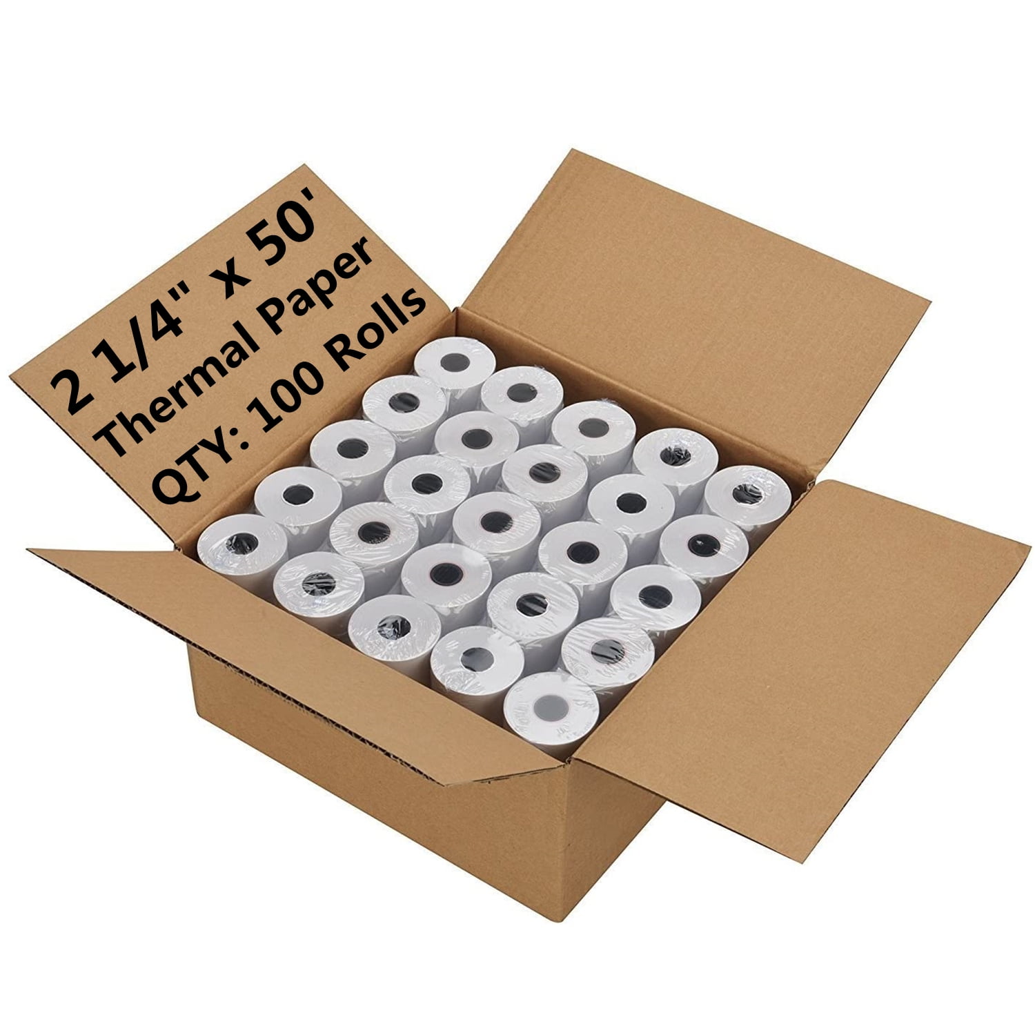 NefLaca Thermal Paper Rolls 2 1 4 X 50 100 Rolls Walmart hbd-thermold-334150-1-4-x-50-black-windshield-hose-walmart
